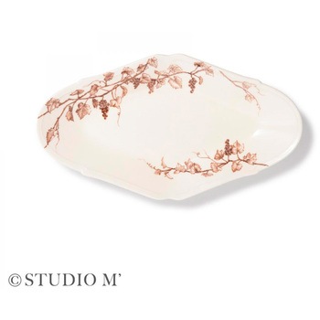 STUDIO M ヴィーニュ プレートL ブラウン cotta