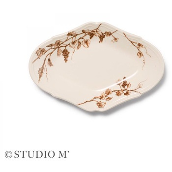 STUDIO M ヴィーニュ プレートS ブラウン cotta