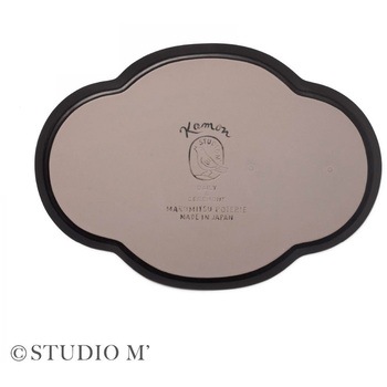 STUDIO M カモン 折敷皿 黒 cotta