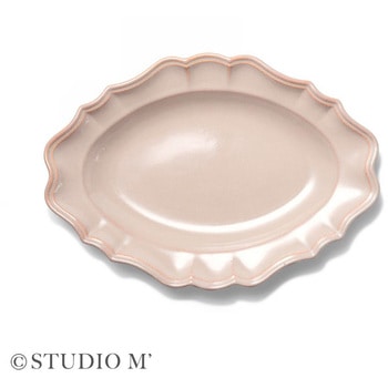 STUDIO M マノワ 270オーバルプレート グレー cotta