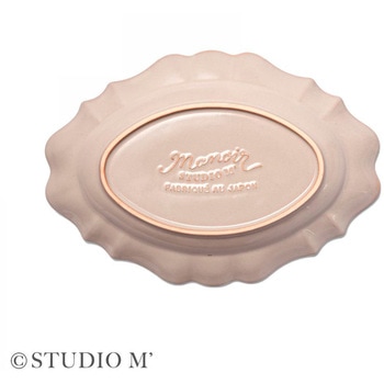 STUDIO M マノワ 270オーバルプレート グレー cotta