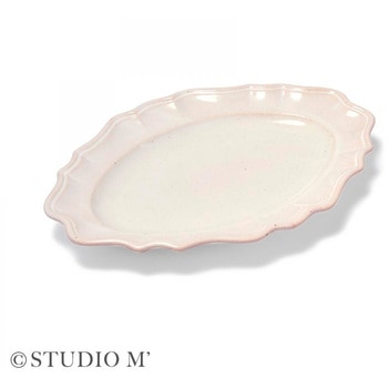 STUDIO M マノワ 200オーバルプレート 白 cotta