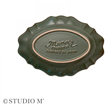 STUDIO M マノワ 200オーバルプレート ダークグリーン - cotta