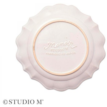 STUDIO M マノワ 220ラウンドプレート 白 cotta