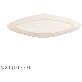 STUDIO M クラポティ オーバルプレート 白マット cotta