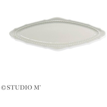 STUDIO M クラポティ オーバルプレート ブルーグレー - cotta