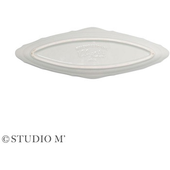 STUDIO M クラポティ オーバルプレート ブルーグレー - cotta
