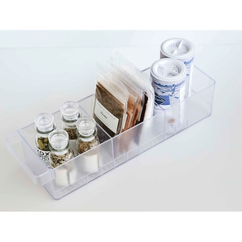 Tower 冷蔵庫中収納ケース 仕切り付 ホワイト cotta