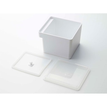 Tower みそパックごと収納ハンドル付き密閉フードコンテナ ホワイト cotta