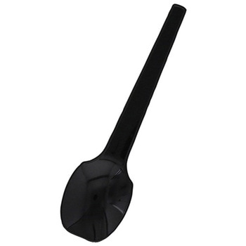 プラスプーン 10cm 黒 バラ(100本入) cotta