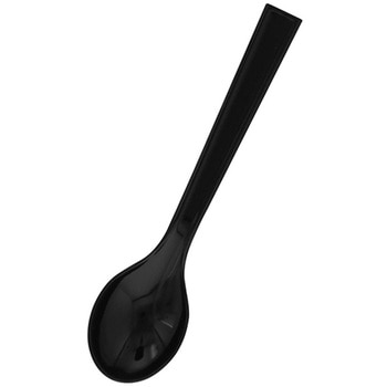 プラスプーン 12.3cm 黒 バラ(100本入) cotta