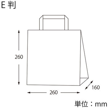 H25チャームバッグ E判 未晒無地 赤紐 cotta