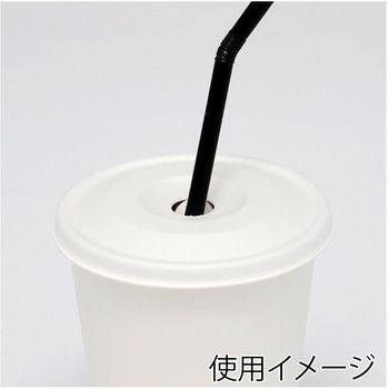 90口径 紙カップ対応アイス平紙フタ 白 cotta