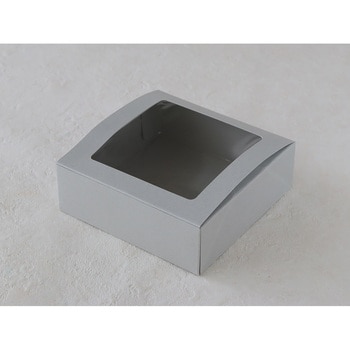 cotta 窓付きギフト箱 グレー(150×150×H50mm) cotta