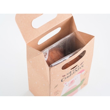 手提げギフト箱 クリスマスクラフト 白くま cotta