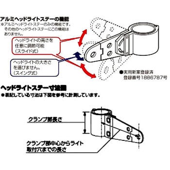 アルミヘッドライトステー3