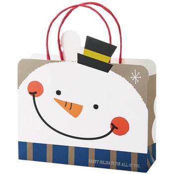 手提げ紙袋 クリスマスビックフェイス cotta
