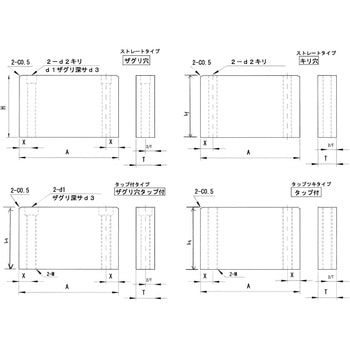 ストッパブロック ストレートタイプ(キリ穴) ノーブランド ストッパブロック ストレートタイプ(キリ穴) ノーブランド