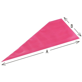 ボックスタイプ絞り袋 レッド(74枚ロール)59cm - cotta