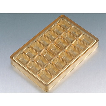 PCチョコレートモールド No.1 短形型 21ヶ取 cotta