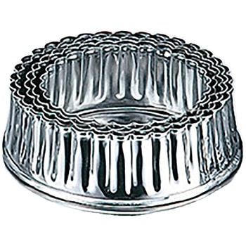 ジャンボパテ抜型 菊 5pcs cotta