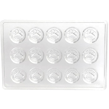 PCチョコレートモールド No.98 肉球型 15ヶ取 cotta