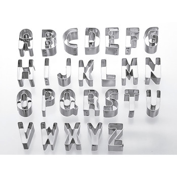 18-0 アルファベット カッター 26pcs cotta