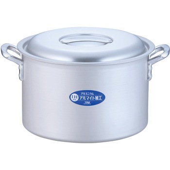 TKG 半寸胴鍋 アルミニウム(アルマイト加工) (目盛付)TKG 51cm AHV6251 遠藤商事 &frasl; TKG IHアルミ 半寸胴鍋(目盛付) 30cm\u003cbr\u003eずんどう