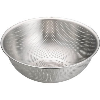 TKG18-8パンチング穴明ボール(水切用)33cm cotta