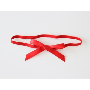 cotta サテンリボン付ワンタッチゴム シェリーレッド - cotta