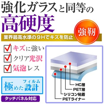液晶保護フィルム トヨタ カローラ クロス ( 9 インチ )高硬度9H メディアフューチャー