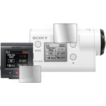 液晶保護フィルム SONY FDR-X3000 X3000R HDR-AS300 300R 50 50R [ 液晶モニター用 リモコン用 2枚セット ]高硬度9H ブルーライトカット メディアカバーマーケット