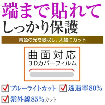 液晶保護フィルム itDEAL スマートウォッチ H5曲面対応 高光沢 メディアフューチャー