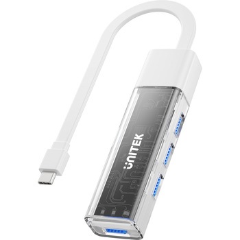 Bi-Directional Hub with Detachable Cable、White - UNITEK