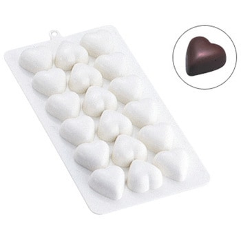 チョコレート流し型 ハート18PCS No.1307 cotta
