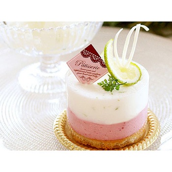 cotta ケーキピック パティスリーレース柄 ピンク cotta