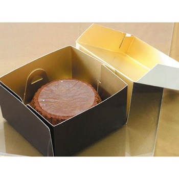 ガトーショコラBOX 2トーンホワイト(金台紙付) cotta