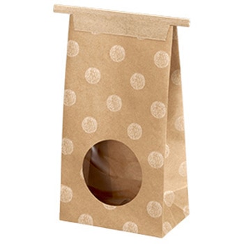 シースルー袋 ドット 12×7 cotta