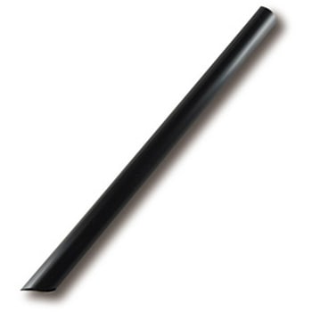 タピオカ用ストロー ストレート片先(黒) cotta