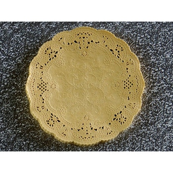 カラーレースペーパー イエロー 丸型 10cm 20P cotta