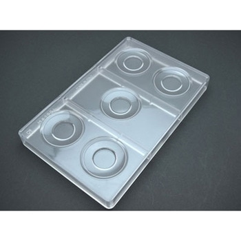 ポリカーボネイトチョコレートモールド ソーサー小MA1954 cotta