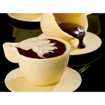 ポリカーボネイトチョコレートモールド ソーサー小MA1954 cotta