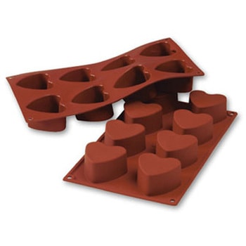 マルテラート フレキシブルモルド 60径 ハート 8ヶ取り cotta