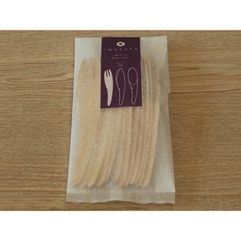 WASARA 竹製フォーク (12本入) cotta