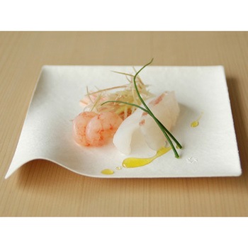 WASARA 角皿(中) 100枚入 cotta