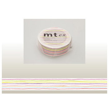 mt ex 色えんぴつ・ボーダー 15mm cotta