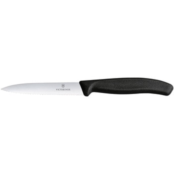 VICTORINOX ペティナイフ波刃(ブラック)10cm cotta