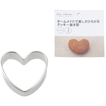 KHS クッキー抜型 ハート(30mm) cotta