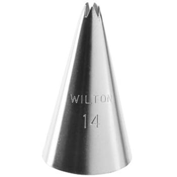 Wilton オープンスターチップ #14 cotta