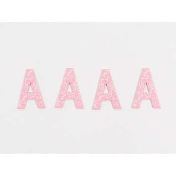 木製アルファベットピンク cotta